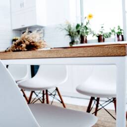 Modern Scandinavian Rectangular Table, Minimalist Dining & Kitchen Tables, Basic Tre Ii, Table Made Of Metal Solid Oak Wood - thumbnail 3