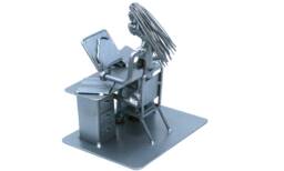 World's Best Accountant Metal Statue, Gift Nuts & Bolts Sculpture, Accounting Idea Figurine, Metal Sculpture - thumbnail 1