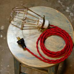 Brass Wire Bulb Cage, Clamp On Lamp Guard, For Vintage Trouble Lights - Top Quality Supplies Your Handmade Lighting, Lamps, Pendants Etc - thumbnail 4