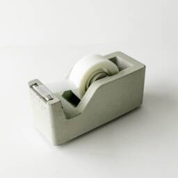 Tape Dispenser - Concrete Office Organization Cute Supplies Modern Home Decor - thumbnail 4