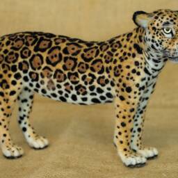 Made To Order Needle Felted Jaguar Custom Needle Felted Animal Sculpture - thumbnail 4