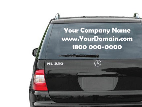 Custom Vinyl Car Or Wall Decal - Your Logo, Company Name Etc. Ask For Estimate - image 1