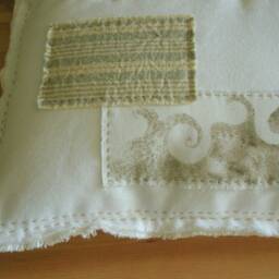Patched & Frayed Pillow Cover - thumbnail 3