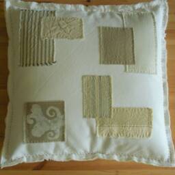 Patched & Frayed Pillow Cover - thumbnail 2