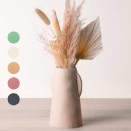 Prato Vase - Dried Flowers Pottery Original Home Decoration, Natural Eco-Responsible Decor Gift Idea. Wood Based 3D Printing, Dry Plants - thumbnail 2