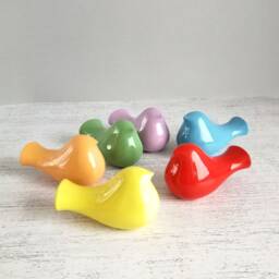 Handmade Colorful Ceramic Bird Spring Easter Table Decor - thumbnail 4