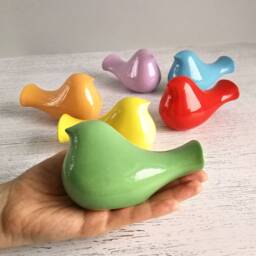 Handmade Colorful Ceramic Bird Spring Easter Table Decor - thumbnail 3