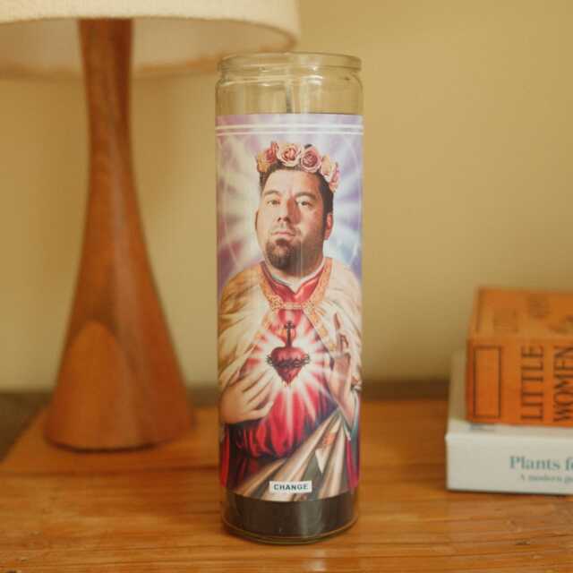 Saint Chino Moreno Prayer Candle Scented Vegan Soy Wax, 120Hr Burn - image 1