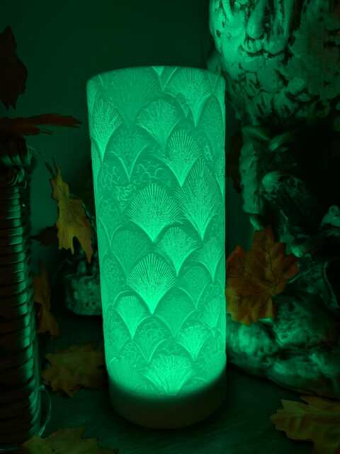 Art Deco Style Dragon Scales Rechargeable Mood Lamp - image 1
