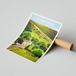 Yorkshire Dales Travel Poster - UK English Countryside Wall Art Home Decor Artwork Wedding Gift Birthday Present - thumbnail 3