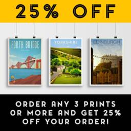 Yorkshire Dales Travel Poster - UK English Countryside Wall Art Home Decor Artwork Wedding Gift Birthday Present - thumbnail 2