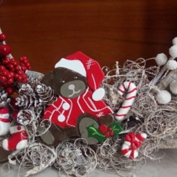 Christmas Outdoor Wreath Made Of Intertwined Wooden Branches - thumbnail 2