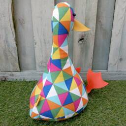 Cool Canard Doorstop/Bookend. Multicoloured. Diy. Funny Doorstops Duck Decor House Warming - Unique Gift Diy Doorstop Home - thumbnail 3
