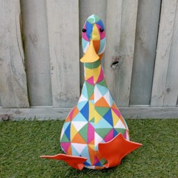 Cool Canard Doorstop/Bookend. Multicoloured. Diy. Funny Doorstops Duck Decor House Warming - Unique Gift Diy Doorstop Home - thumbnail 2