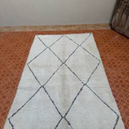 Handmade Beni Ourain Rug Plush Moroccan Wool Rug, Custom Sizes - thumbnail 4