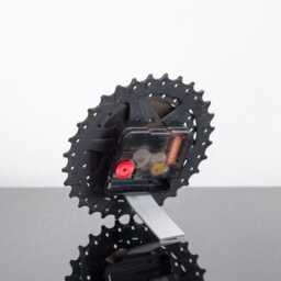 Metal Clock, Wall Industrial Unique Bike Modern Desk Steampunk Bicycle Clock - thumbnail 4