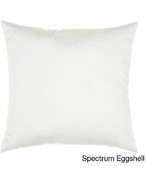 Sunbrella Pillow Cover, Eggshell Outdoor Cream Color, Boxed Cushion Covers, Custom Sizes, Covers Only - image 1