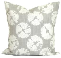 Gray Coastal Pillow Covers For 20x20, 16x16, 18x18 Pillows, All Sizes - thumbnail 1