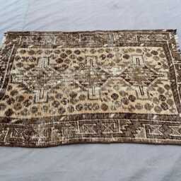 2.6x3.6 Handmade Wool Carpet, Geometric Carpet Traditional Oriental Area For Living Room, Office Boho Gift Rug - thumbnail 3