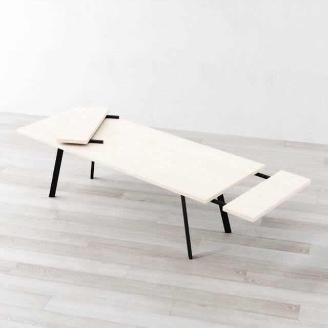 Prince Extendable White Oak Dining Table - image 1