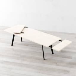 Prince Extendable White Oak Dining Table