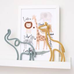 Knitted Wire Elephant, Safari Nursery Decor, Kids Room Animals, Children's Wall Art, Elephant Gifts - thumbnail 2