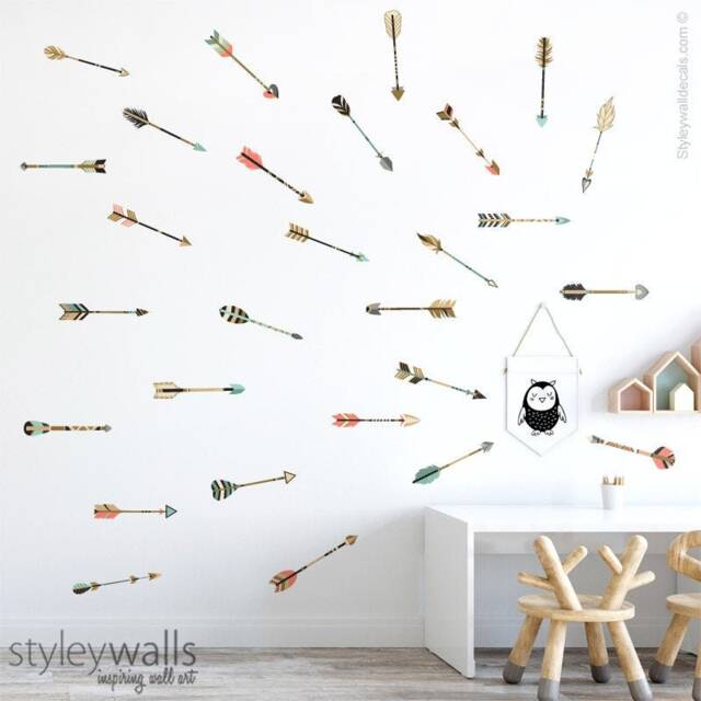 Arrows Wall Decal, Tribal Decor, Nursery Kids Room Vinyl Decals - image 1