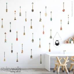 Arrows Wall Decal, Tribal Decor, Nursery Kids Room Vinyl Decals - thumbnail 3