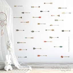 Arrows Wall Decal, Tribal Decor, Nursery Kids Room Vinyl Decals - thumbnail 2