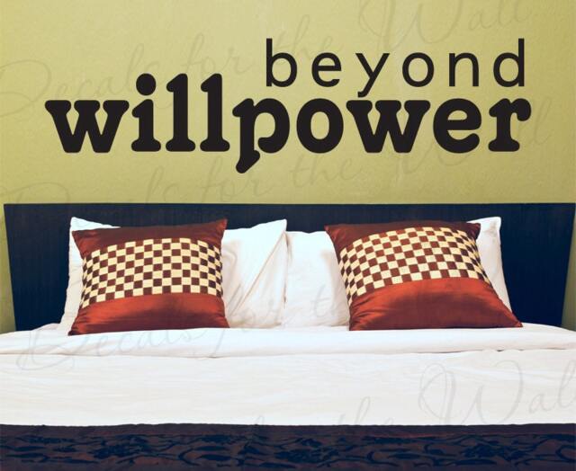 Beyond Willpower Office Inspirational Motivational Achievement Wall Decal Saying Vinyl Lettering Decoration Quote Sticker Art Decor J41 - image 1