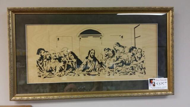 The Last Supper Woodcut. Hand Cut in Baltic Birch - image 1