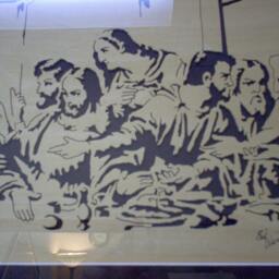 The Last Supper Woodcut. Hand Cut in Baltic Birch - thumbnail 4