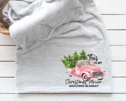Personalized Christmas Movie Blanket - Festive Keepsake - thumbnail 1