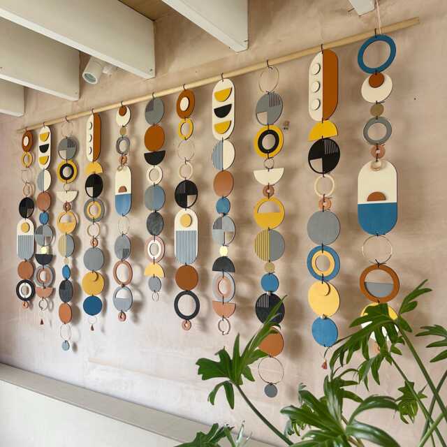 Bright Large Wall Art - Handmade Office Decor Industrial - image 1