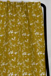 Sample Only - Curtains Made To Measure? Just Need Pole Length & Drop Quote Mustard -English Fabric Linen Scandi Modern Country - thumbnail 1
