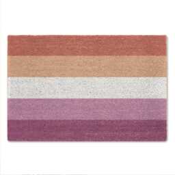 Lesbian Flag Door Mat Doormat Indoor Front Welcome Entrance Coir - thumbnail 2