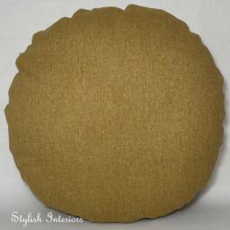 Handmade Round Dumfries Woolen Woven Cushion Cover Circle Bed Sofa Pillowcase Decor - thumbnail 2