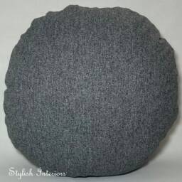 Handmade Round Dumfries Woolen Woven Cushion Cover Circle Bed Sofa Pillowcase Decor - thumbnail 3
