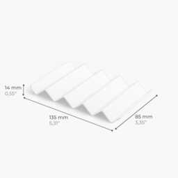 Soapbar Holder White, Porte Savon Drainant, White Soap Dish, Modern Sponge Tray, Plate, Caddy, Platter, Basin Bathroom Tray Viw - thumbnail 2