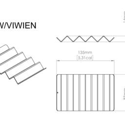 Modern White Zig Zag Soap Dish - Minimalist Bathroom Holder, Viw - thumbnail 4