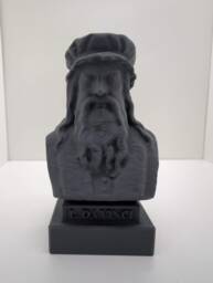 Leonardo Da Vinci Bust - Ornament Figure Paintable Art Model Figurine Mythical Fantasy Sci-Fi Perfect Unique Geek Gift Him Her 3D
