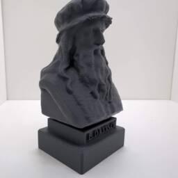 Leonardo Da Vinci Bust - Ornament Figure Paintable Art Model Figurine Mythical Fantasy Sci-Fi Perfect Unique Geek Gift Him Her 3D - thumbnail 3