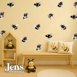 Bee Wall Decals Removable Bumblebee Stickers For Nursery Decor - thumbnail 1