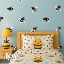 Bee Wall Decals Removable Bumblebee Stickers For Nursery Decor - thumbnail 2