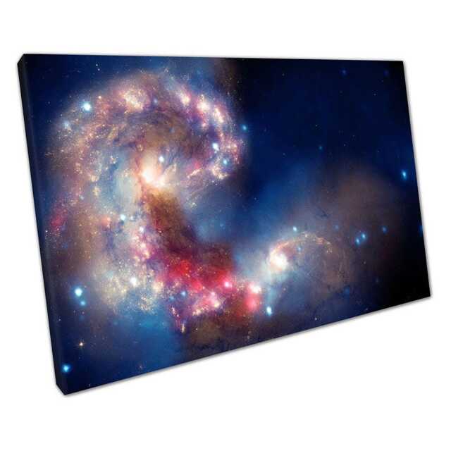 Universe Art Deep Space Galaxies Stars Canvas Wall Print For Home Office Decor - image 1