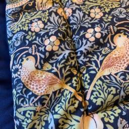Handmade Personal William Morris Strawberry Thief Throw/Blanket, Mother's Day Gift, Home Decor - thumbnail 2