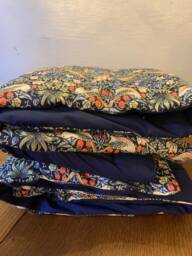 Handmade Personal William Morris Strawberry Thief Throw/Blanket, Mother's Day Gift, Home Decor - thumbnail 1