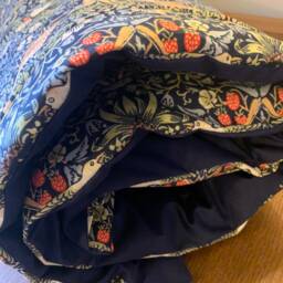 Handmade Personal William Morris Strawberry Thief Throw/Blanket, Mother's Day Gift, Home Decor - thumbnail 3