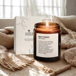 Best Friend Candle Friendship Gift For Mate Sister Funny Bestie Xmas Present Cute Giftbox Thoughtful Ride Or Die Partner in Crime - thumbnail 1