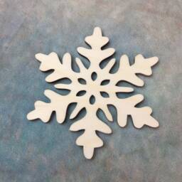 Set Of 12 Snowflakes New Wooden Christmas Ornaments Plywood Blank Shapes Craft Embellishment Festive Home Decoration Sn5 - thumbnail 3